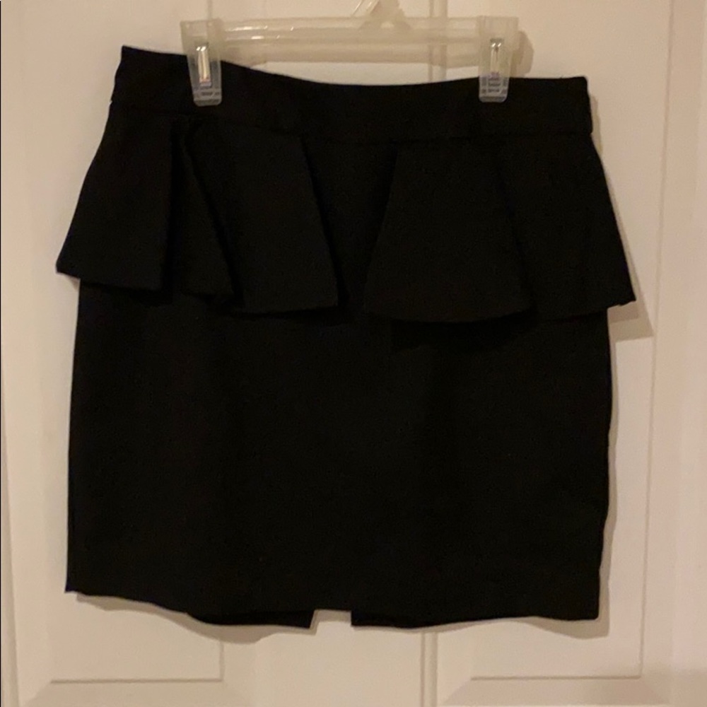 Peplum mini skirt